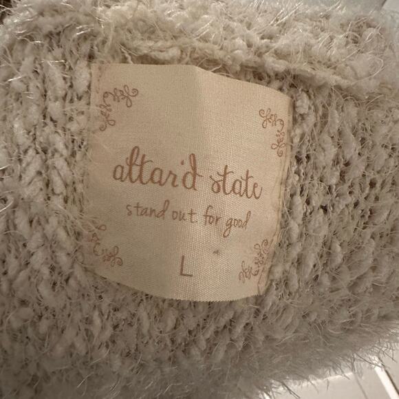 Cream Waterfall Open Sweater Best Cardigan Altard State - Picture 7 of 8